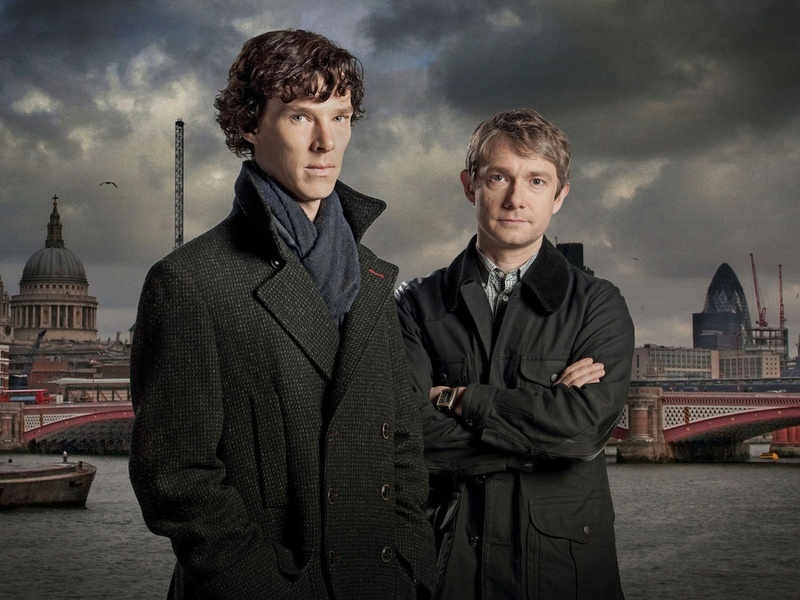 Постер британского сериала Sherlock (производство BBC, 2010-2012)