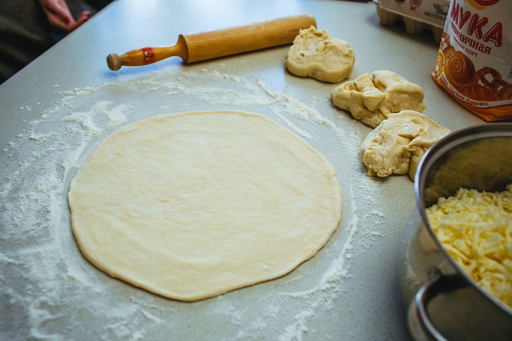 Хачапури в духовке рецепт с фото из дрожжевого теста в духовке фото рецепт
